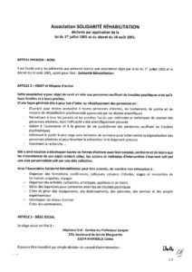thumbnail of Statuts Solidarité Réhabilitation – mai 2019